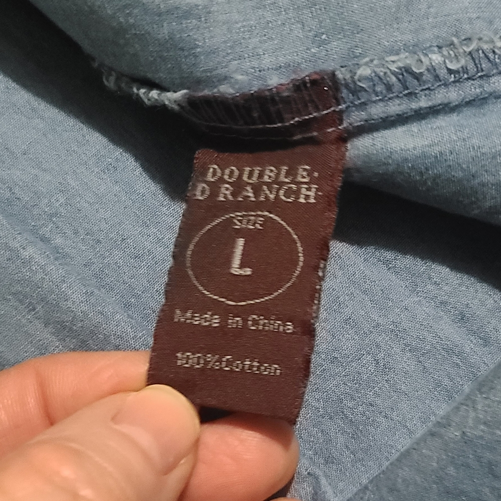 Double D Ranch Blue Embroidered Jean Jacket - Picture 5 of 6